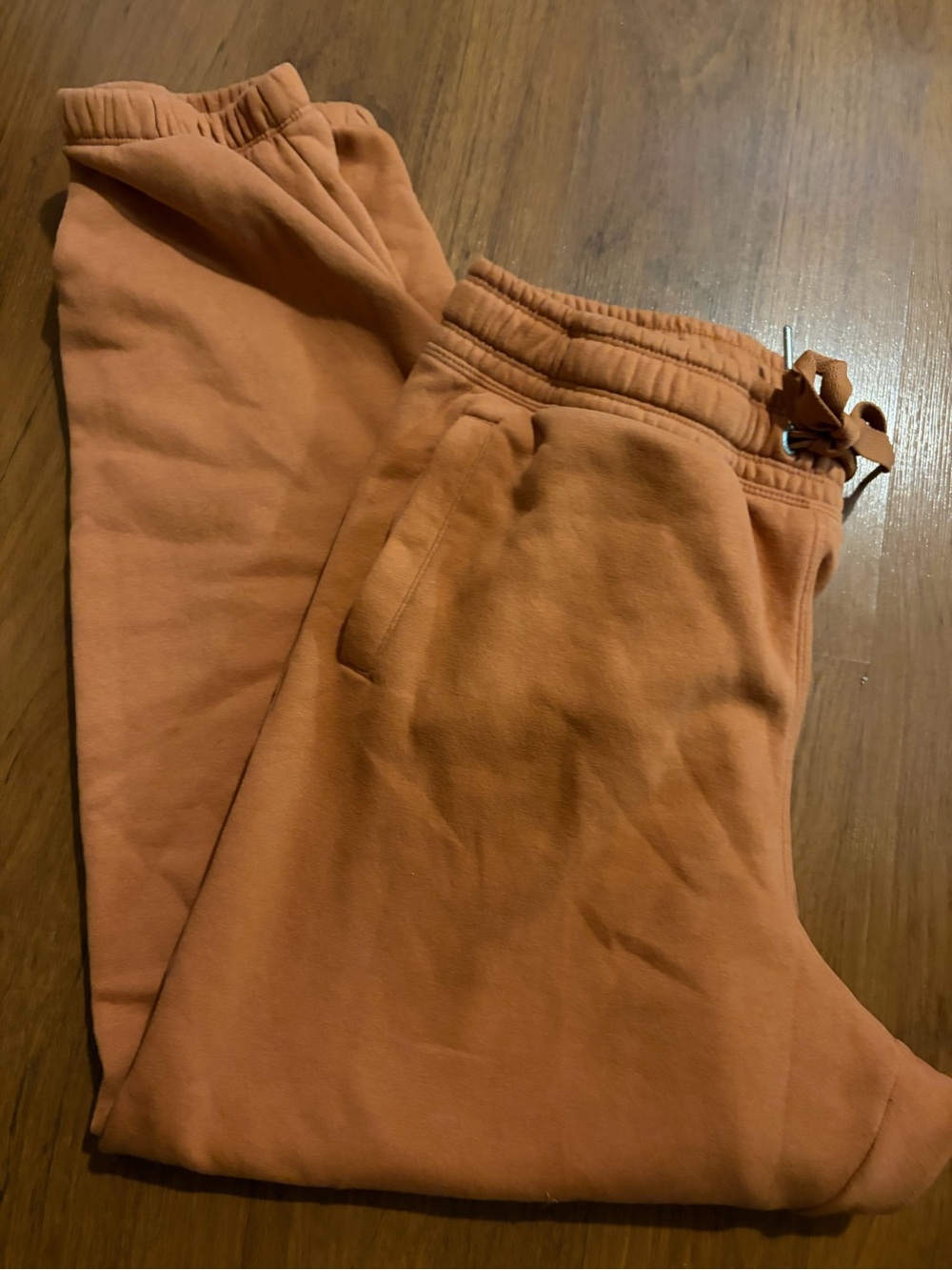 Calvin Klein Women's Drawstring Jogger Pants in Burnt Orange